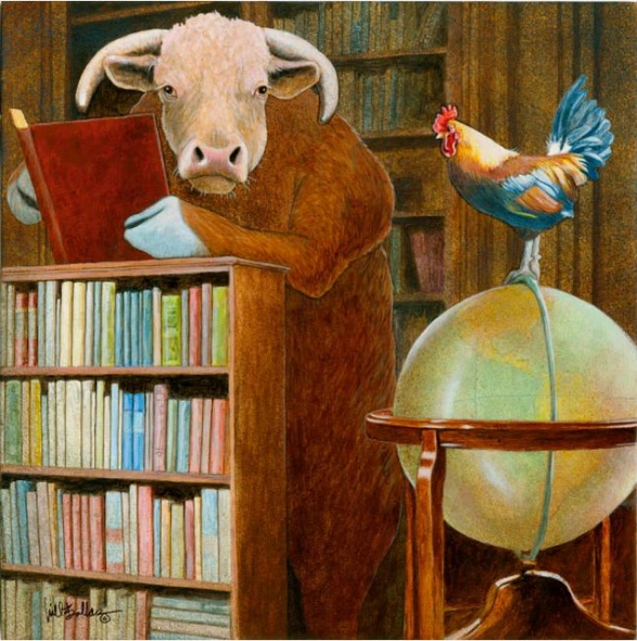 Will Bullas Anniversary Limited Edition Artist's Proof Canvas:"cock and bull story..."