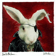 Will Bullas Fine Art Limited Edition Paper :"Bad to the Bun"