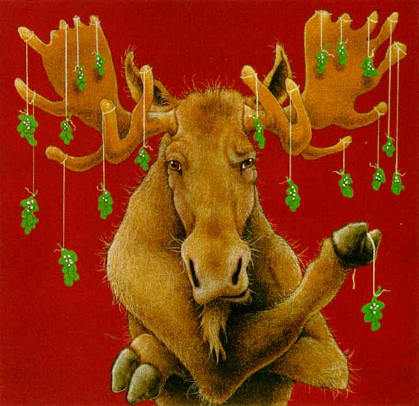 Will Bullas Artist Signed Limited Edition Print:"Moosletoe"