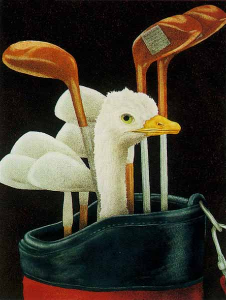 Will Bullas Fine Art Limited Edition Paper :"Sand Trap Pro"