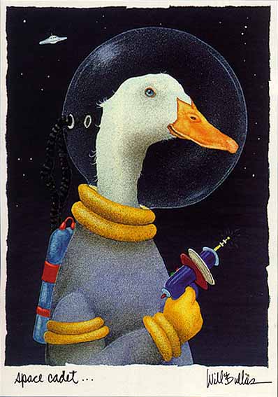 Will Bullas Artist Signed Limited Edition Print :"Space Cadet"