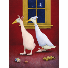 Will Bullas Fine Art Open Edition Canvas :"Bedtime Buddies"