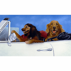 Will Bullas Fine Art Open Edition Canvas :"Bogey & Travis"