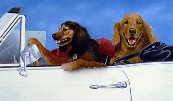 Will Bullas Fine Art Open Edition Canvas :"Bogey & Travis" Will Bullas Fine Art Open Edition Canvas :"Bogey & Travis"
