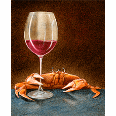 Will Bullas Fine Art Open Edition Canvas :"Crab and Cab"