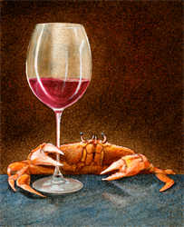 Will Bullas Fine Art Open Edition Canvas :"Crab and Cab"