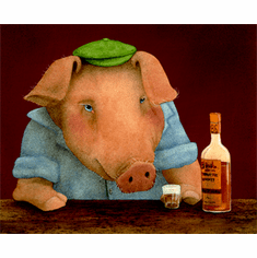 Will Bullas Fine Art Open Edition Canvas :"Ham on Rye"