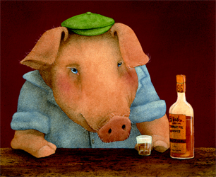Will Bullas Fine Art Open Edition Canvas :"Ham on Rye"