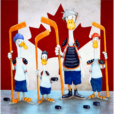 Will Bullas Fine Art Open Edition Canvas :"Home Team"