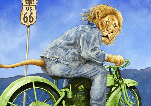 Will Bullas Fine Art Open Edition Canvas :"King of the Road "