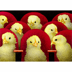 Will Bullas Fine Art Open Edition Canvas :"Peep Show"