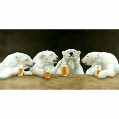 Will Bullas Fine Art Open Edition Canvas :"Polar Beers"