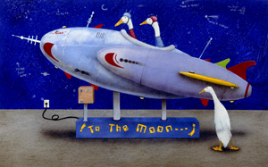 Will Bullas Fine Art Open Edition Canvas :"Rocketeers"