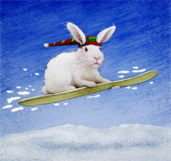 Will Bullas Fine Art Open Edition Canvas :"Snow Bunny" Will Bullas Fine Art Open Edition Canvas :"Snow Bunny"