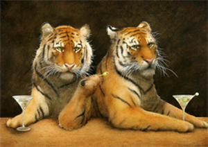 Will Bullas Fine Art Open Edition Canvas :"Tiger Bar"