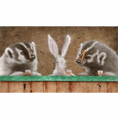 Will Bullas Fine Art Open Edition Canvas :"We Don't Need no Stinking Badgers"