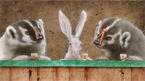 Will Bullas Fine Art Open Edition Canvas :"We Don't Need no Stinking Badgers" Will Bullas Fine Art Open Edition Canvas :"We Don't Need no Stinking Badgers"