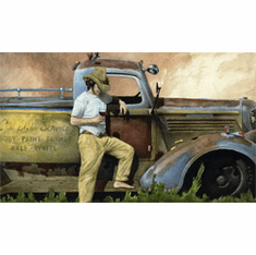 Will Bullas Fine Art Open Edition Canvas :"Yesterday's Wine"