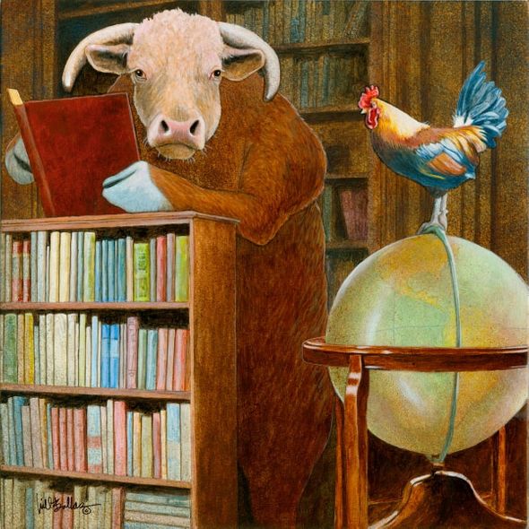 (all) Will Bullas Artist Signed Limited Edition Canvas Giclee :"cock and bull story..."