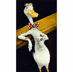 Will Bullas Fine Art Signed Open Edition Canvas :"Mr. Martini"