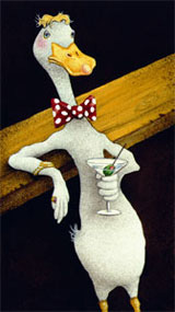 Will Bullas Fine Art Signed Open Edition Canvas :"Mr. Martini"