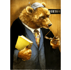 Will Bullas Fine Art Signed Open Edition Canvas :"The Bearrister"