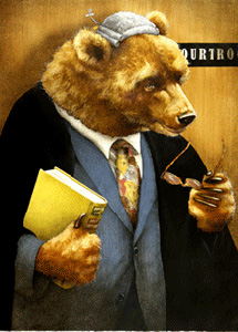 Will Bullas Fine Art Signed Open Edition Canvas :"The Bearrister" Will Bullas Fine Art Signed Open Edition Canvas :"The Bearrister"