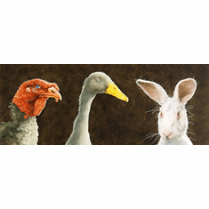 Will Bullas Fine Art Signed Open Edition Canvas :"Tom, Duck and Harry"