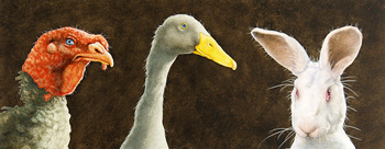 Will Bullas Fine Art Signed Open Edition Canvas :"Tom, Duck and Harry"