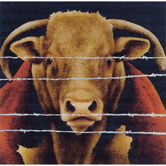 Will Bullas Fine Art Signed Open Edition Paper :"A Bunch of Bull"