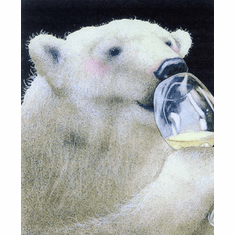 Will Bullas Fine Art Signed Open Edition Paper :"A Well-Chilled White"
