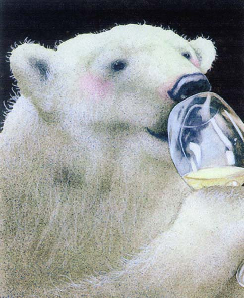 Will Bullas Fine Art Signed Open Edition Paper :"A Well-Chilled White"