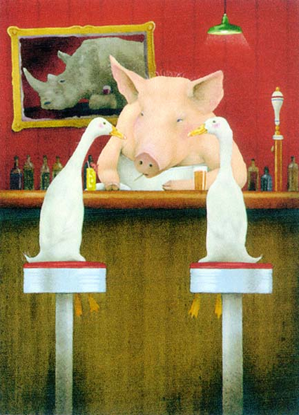 Will Bullas Fine Art Signed Open Edition Paper :"Absolutely Bullas"