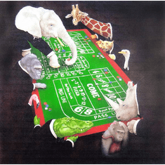 Will Bullas Fine Art Signed Open Edition Paper :"Animal Crappers"