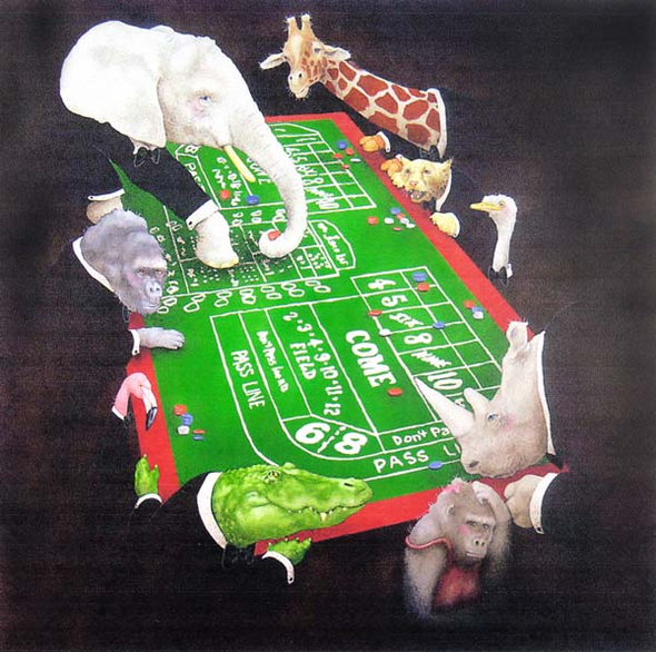 Will Bullas Fine Art Signed Open Edition Paper :"Animal Crappers"