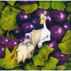 Will Bullas Fine Art Signed Open Edition Paper :"Bacchus Bullas"