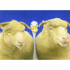 Will Bullas Fine Art Signed Open Edition Paper :"Between the Sheeps"