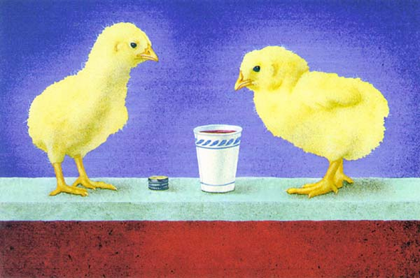 Will Bullas Fine Art Signed Open Edition Paper :"Chicks and Cheap Red Wine"