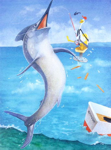 Will Bullas Fine Art Signed Open Edition Paper :"Fishing Stories...The Marlin" Will Bullas Fine Art Signed Open Edition Paper :"Fishing Stories...The Marlin"