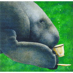 Will Bullas Fine Art Signed Open Edition Paper :"Manatea"