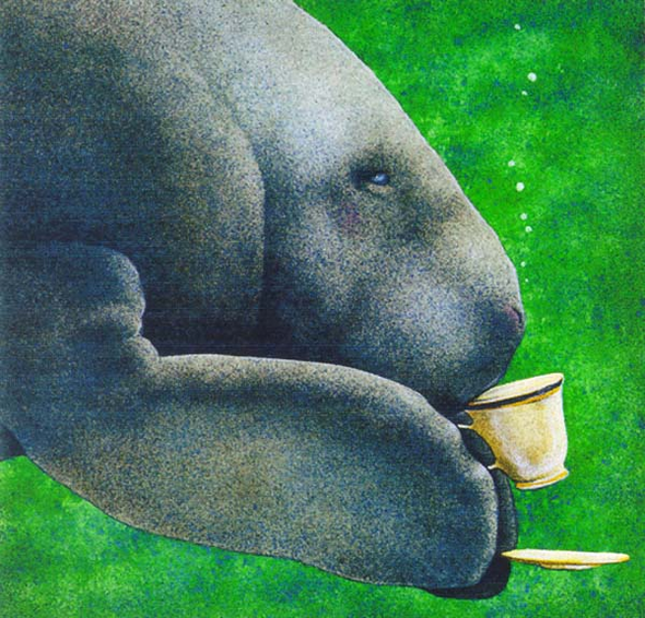Will Bullas Fine Art Signed Open Edition Paper :"Manatea"