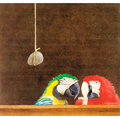 Will Bullas Fine Art Signed Open Edition Paper :"Two Birds with One Stone"