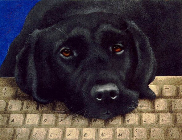 Will Bullas Limited Edition Artist's Proof Print:"Dog Byte"
