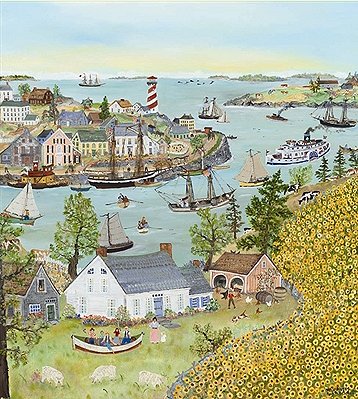 Will Moses Hand Signed and Numbered Limited Edition Print:"Sunflower Bay"
