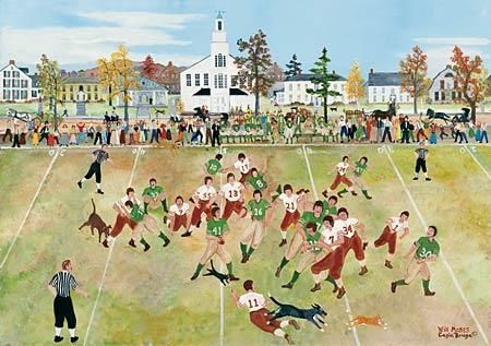 Will Moses Handsigned and Numbered Limited Edition Lithograph Print on Paper:"Old Rivals"