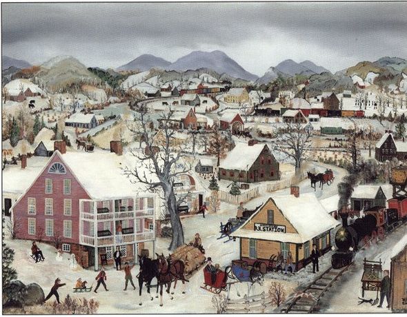 Will Moses Handsigned and Numbered Limited Edition Print:"Four O' Clock Train "