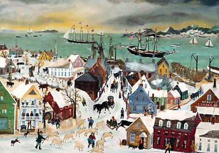 Will Moses Handsigned & Numbered Limited Edition Serigraph Print :"Blustery Day"