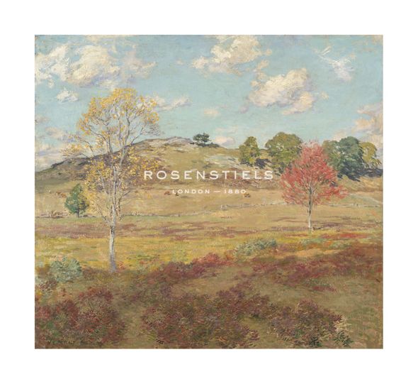 Willard Leroy Metcalf Hand Numbered Limited Edition Print on Paper :"Early Autumn"