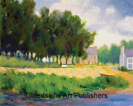 William Covel Lewis Handsigned and Numbered Limited Edition Gallery Giclee Paper: "The Red Boat"