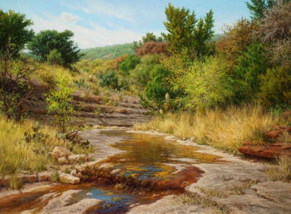William Hagerman 18 x 24 Open Edition Giclee on Canvas:"Still Flowing"